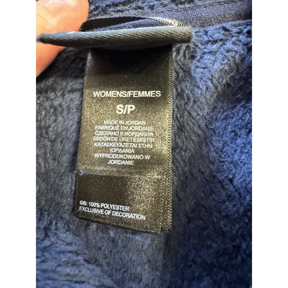 The North Face Fleece Blue Sherpa Full Zip Jacket Women’s Size Small - Picture 4 of 6